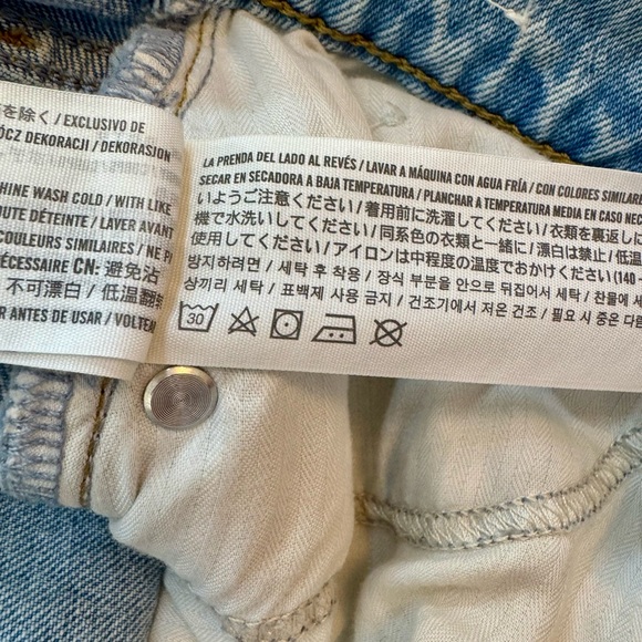 Abercrombie &Fitch The ‘90s Straight Ultra High Rise 27/4R Curve Love Blue Jeans - Picture 11 of 11